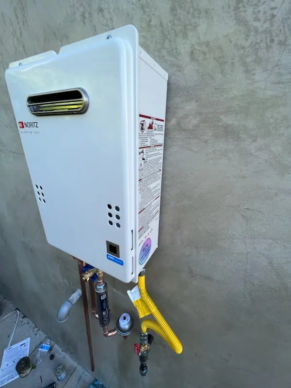 Tankless water heater installation for Ironsides homes