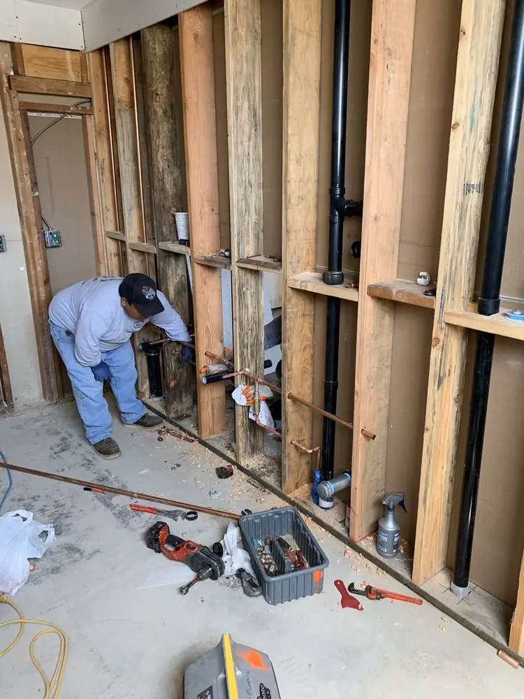 Commercial rough-in plumbing for Gas Line Repair in Ironsides